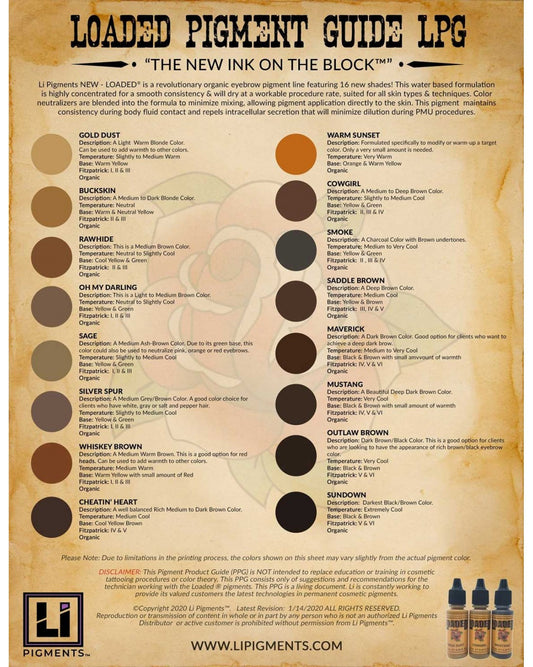 Li Pigments Loaded - Buckskin